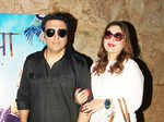 Govinda and his wife Sunita at Dear Maya screening