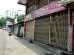 ​A view of closed shops