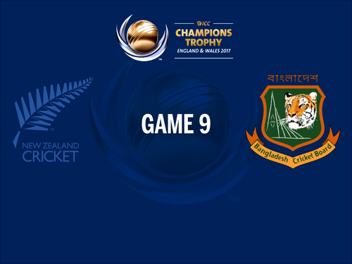 Champions Trophy Live: New Zealand v Bangladesh