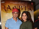 Ronit Roy with wife Neelam Singh at Raabta screening