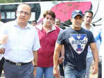 Ajoy Mehta, Rahul Kanal and Salman Khan during the event