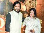 ​Roop Kumar and Sunali Rathod arrive for a party