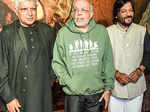 JP Dutta poses with Javed AKhtar and Roop Kumar Rathod
