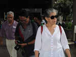 Naseeruddin Shah snapped with wife Ratna Pathak at airport