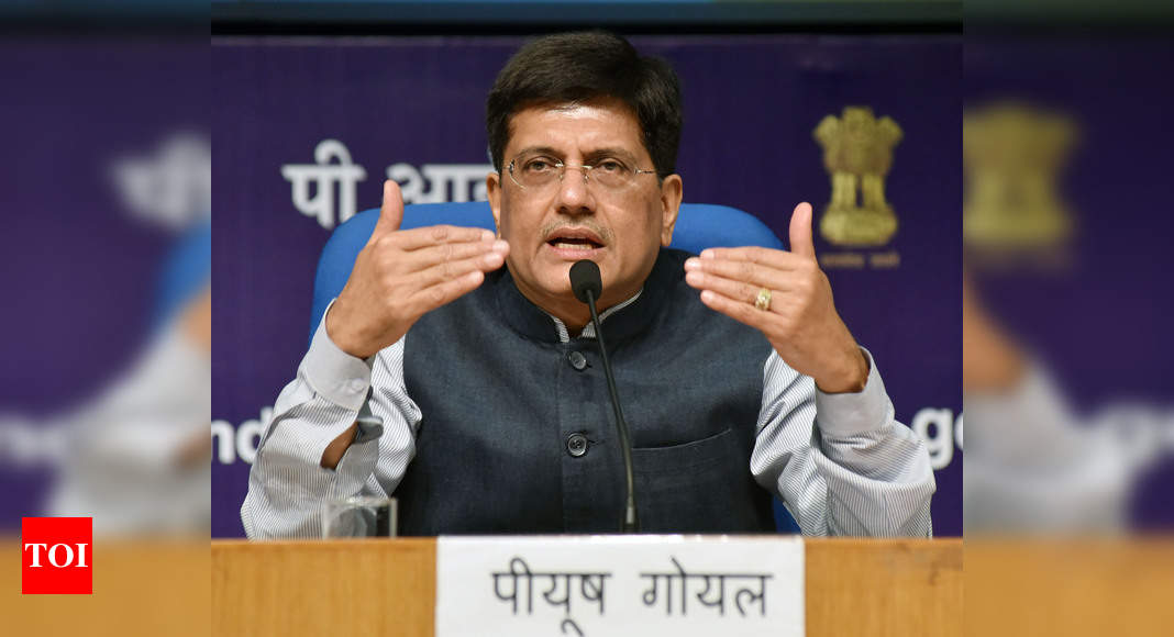 Govt to achieve goals of ‘Ujwal Bharat’ in time: Piyush Goyal - Times ...