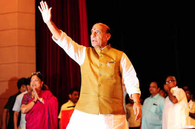 Mizoram greets Rajnath Singh with a beef-eating party