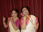 Apara Mehta and Sarita Joshi poses for the camera