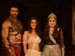 Vishal Aditya Singh, Madhurima Tuli and Urvashi Dholakia smile for the camera