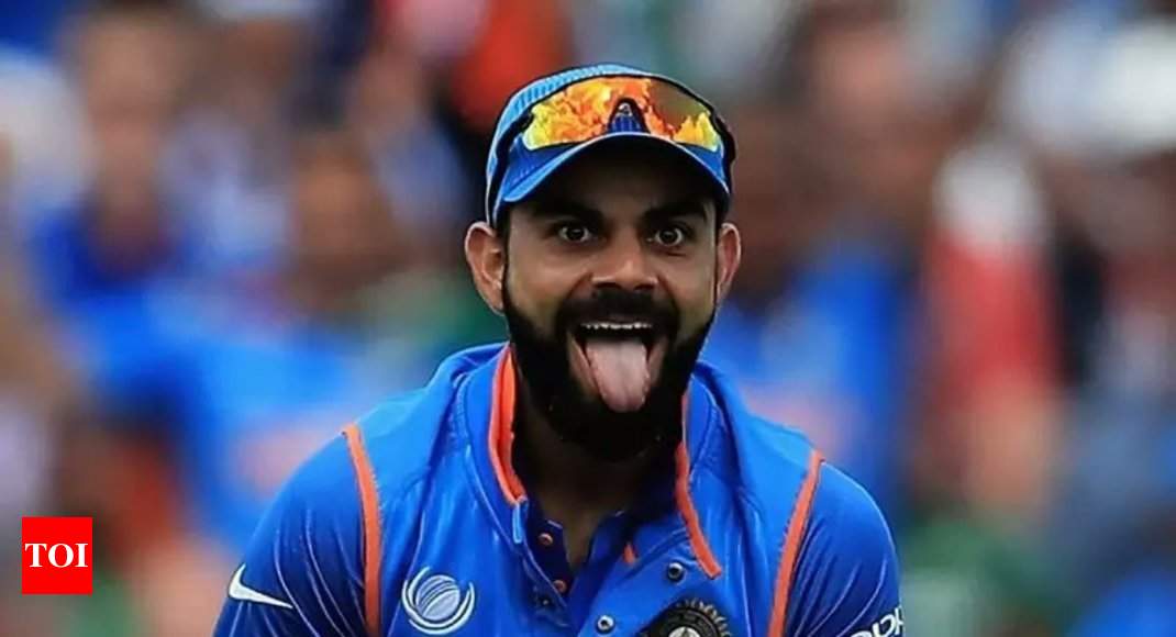 Kohli's tongue-out gesture from yesterday's match turned into a