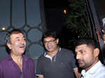 Rajkumar Hirani and Abhijat Joshi at a party