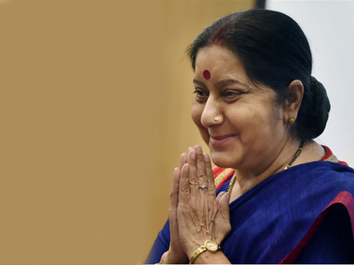 External Affairs Minister Sushma Swaraj denies she is NDA nominee for presidential polls