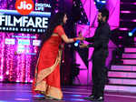 Suriya receives the Critics Best Actor Male award