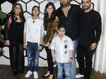 Baba Dewan with his family at Arth restaurant’s launch party