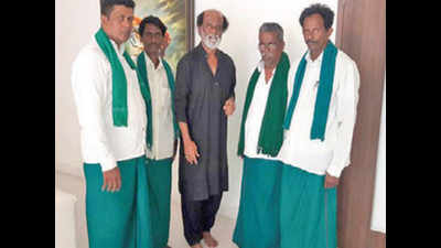 Rajinikanth fulfils 15-year promise, gives farmers 1 crore