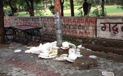 Bhandaras leave roads scattered with trash