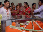 Devotees pay their last respects to Swami Atmasthanandaji Maharaj