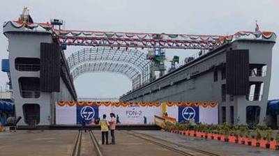 First indigenously built Floating Dock (FDN-2) launched