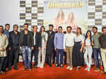 Mubarakan cast and crew pose on the stage