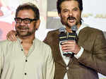 Anil Kapoor speaks as director Anees Bazmee looks on