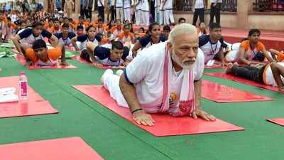 PM Modi leads International Yoga Day celebrations from Lucknow