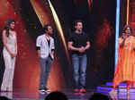 Nidhhi Agerwal, Nawazuddin Siddiqui and Tiger Shroff during film promotion