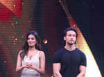 Tiger Shroff and Nidhhi Agerwal on the sets