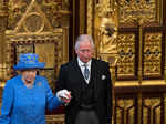 Queen Elizabeth and Prince Charles during Parliament opening ceremony