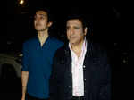 Govinda and his son Yashvardhan Ahuja at the screening of Tubelight