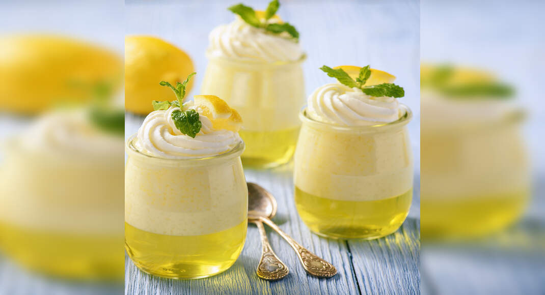 Lemon Coffee Pudding Recipe: How to Make Lemon Coffee Pudding Recipe | Homemade Lemon Coffee Pudding