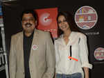 Anand Neelakantan and Sonali Bendre pose for the camera