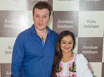 Aditya Pancholi (L) at Baba Siddique's Iftar party