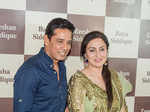 Anoop Soni and Juhi Babbar at Baba Siddique's Iftar party