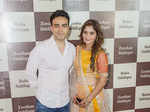 Ayaz Khan (L) at Baba Siddique's Iftar party