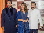 Illeana Dcruz with Zeeashan and Baba Siddique at the Iftar party