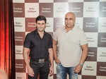 Puneet Issar with a guest at Baba Siddique's Iftar party