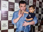 Sohail Khan and Ahil at Baba Siddique's Iftar party