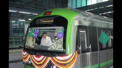 It's a 15-minute wait for Namma Metro on weekends
