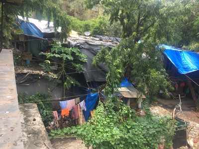 Encroachment done by slum dwellers inside hsg soc