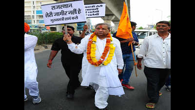 BJP MLA marches to CM’s residence, stopped on way