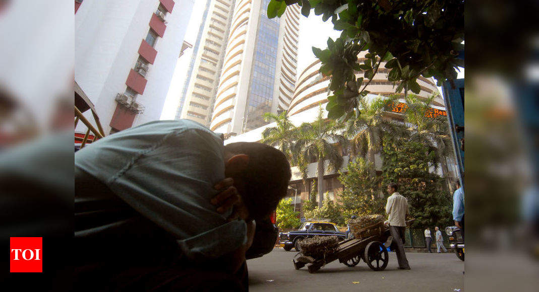 Sensex Today Sensex Slumps By Almost Points Nifty Hits One Month Low Times Of India