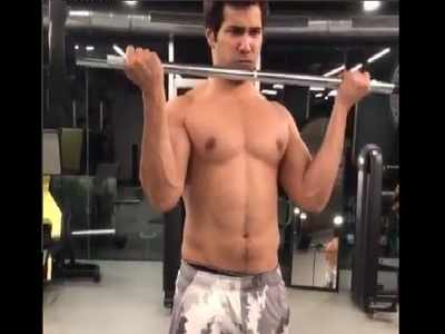 Watch: Varun Dhawan's balancing act will inspire you to hit the gym right now