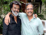 Rajnikanth poses with Nana Patekar