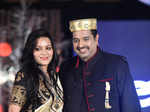 Shankar Mahadevan with wife Sangeeta Mahadevan at Beti Fashion Show