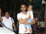 Tusshar Kapoor spotted with his son Laksshya