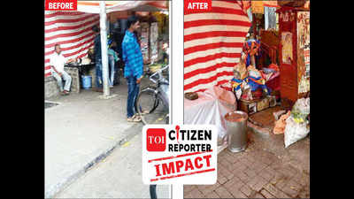 Aundh Citizen Reporter gets tea stall next to transformer removed