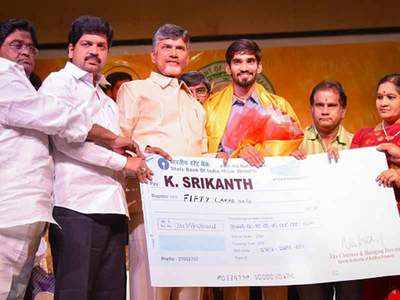 Andhra CM announces Rs 50 lakhs for Kidambi Srikanth
