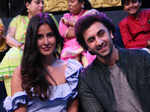 Katrina Kaif and Ranbir Kapoor pose for the camera