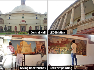 LEDs to light up Parliament; Central Hall cleaned, re-carpeted ahead of GST launch
