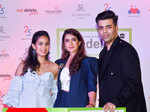 Mira Rajput,Pooja Makhija and Karan Johar at the launch