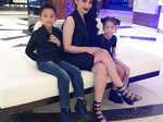 Manyata Dutt with children